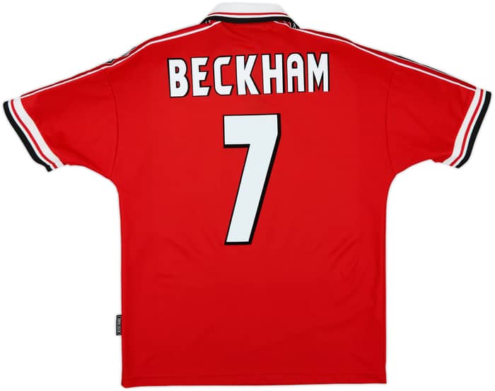 1998-00 Manchester United Camiseta de local Beckham #7 - 8/10 - (M)