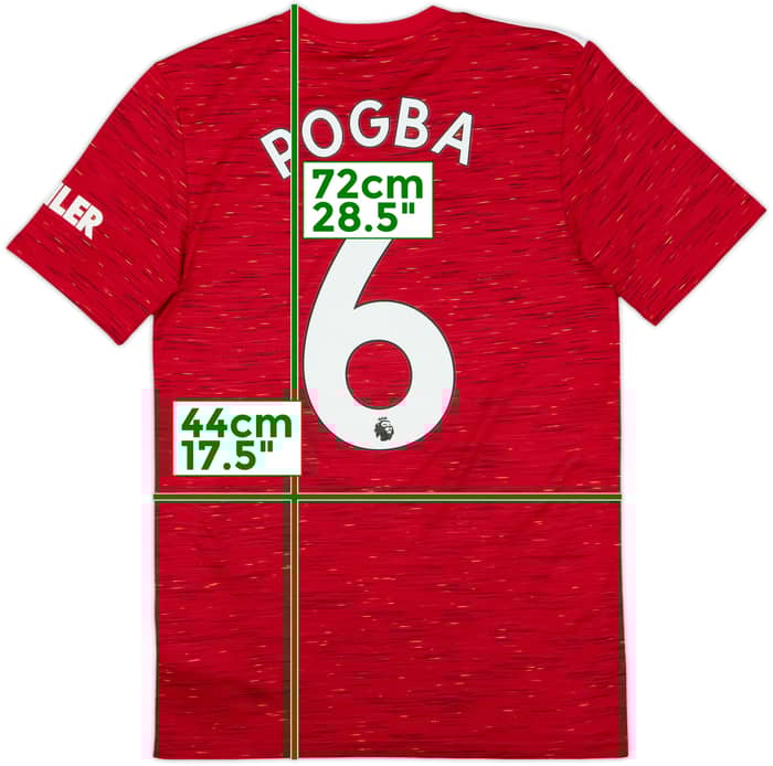 2020-21 Manchester United Home Shirt Pogba #6 - 9/10 - (S)