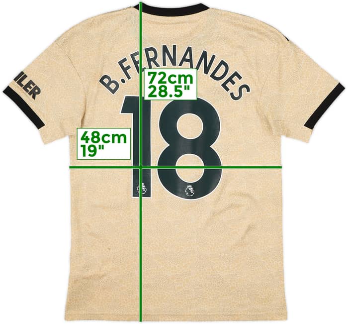 2019-20 Manchester United Away Shirt B.Fernandes #18 - 7/10 - (S)