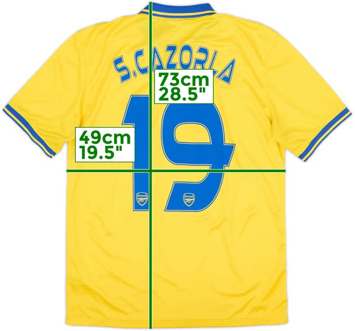 2013-14 Arsenal Visitante Camiseta S.Cazorla #19 - 8/10 - (M)