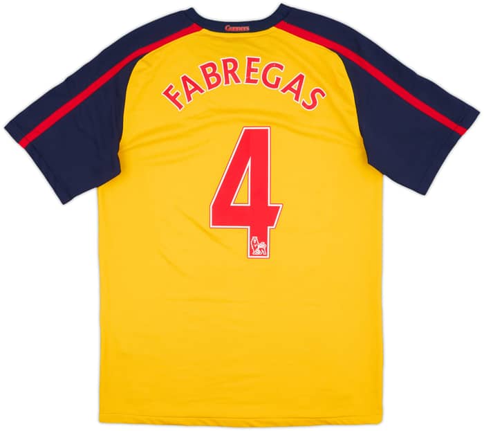 2008-09 Arsenal Away Shirt Fabregas #4 - 7/10 - (S)