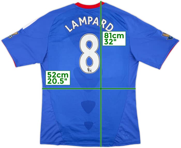 2010-11 Chelsea Home Shirt Lampard #8 - 7/10 - (L)