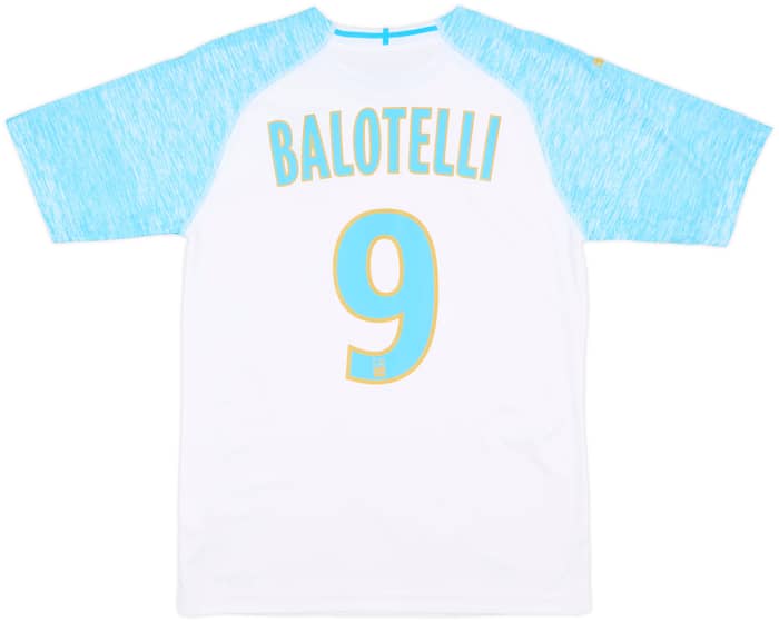 2018-19 Olympique Marseille Home Shirt Balotelli #9 - 7/10 - (S)