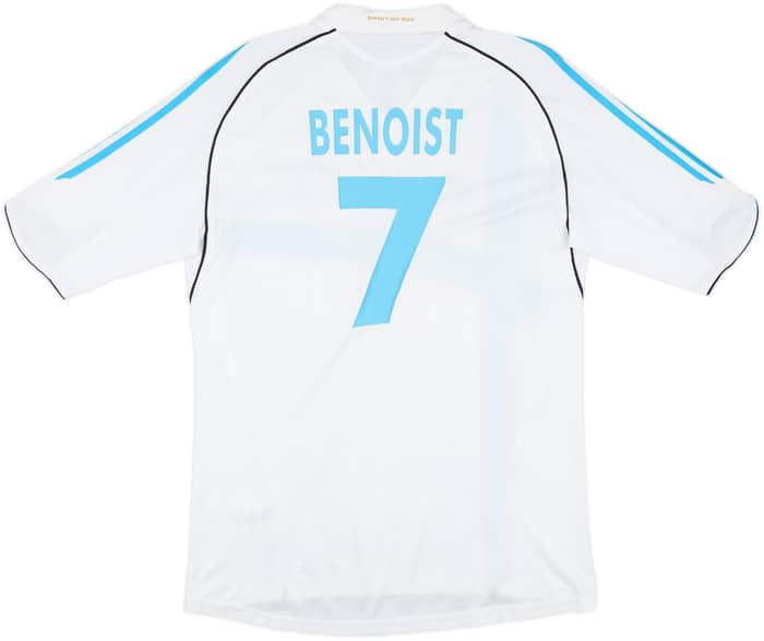 2005-06 Olympique Marseille Home Shirt Benoist #7 - 8/10 - (M)