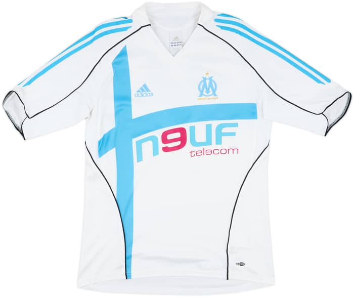 2005-06 Olympique Marseille Home Shirt Benoist #7 - 8/10 - (M)