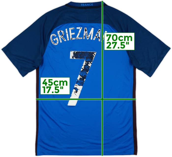 2016-17 France Home Shirt Griezmann #7 - 4/10 - (S)