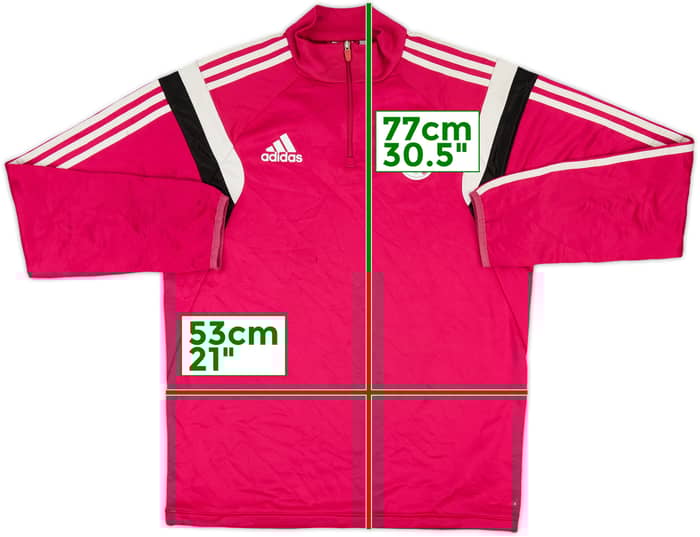 2014-15 Real Madrid adidas 1/4 Zip Drill Top - 6/10 - (M)