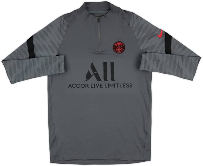 2021-22 Paris Saint-Germain Nike 1/4 Zip Drill Top - 9/10 - (M)
