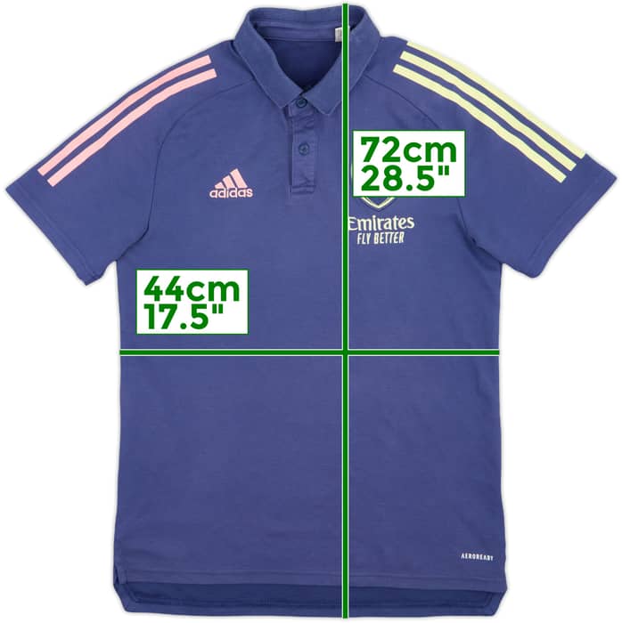 2020-21 Arsenal adidas Polo Shirt - 8/10 - (S)