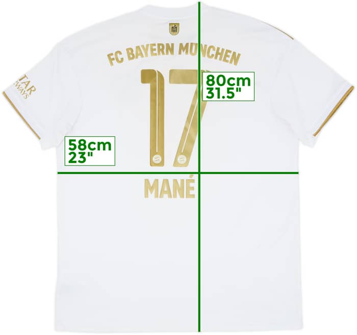 2022-23 Bayern Munich Away Shirt Mane #17 - 7/10 - (XL)
