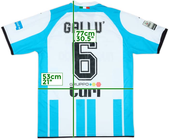 2016-17 Virtus Francavilla Match Issue Signed Home Shirt Gallu #6