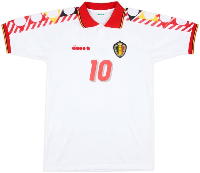 1994-96 Belgium Away Shirt Scifo #10 - 8/10 - (L)