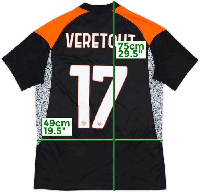 2020-21 Roma Third Shirt Veretout #17 - 10/10 - (M)