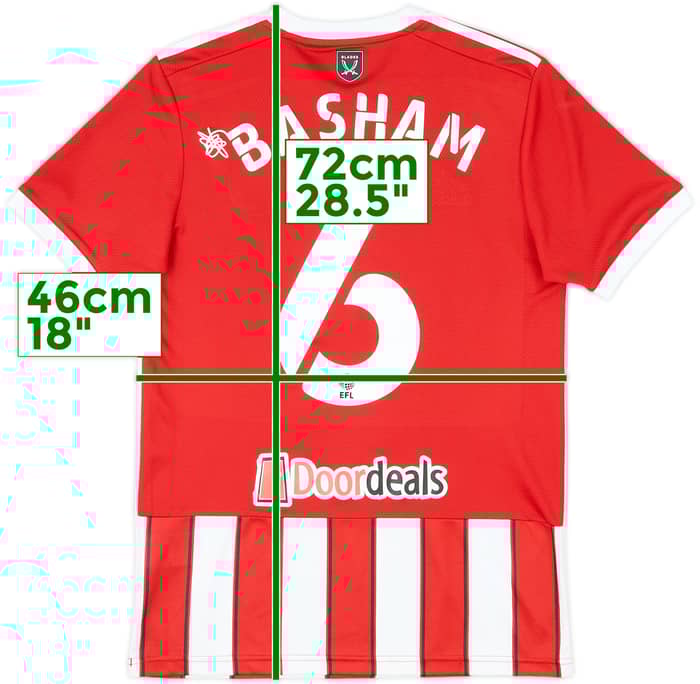 2021-22 Sheffield United Home Shirt Basham #6 - 9/10 - (S)