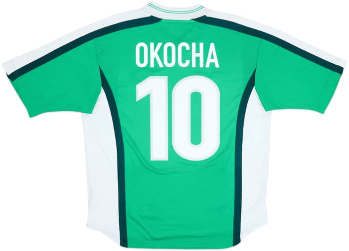 1998-00 Nigeria Home Shirt Okocha #10 - 8/10 - (L)