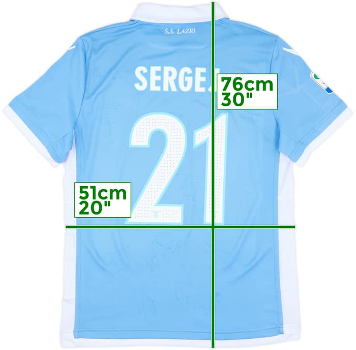 2016-17 Lazio Squad Signed Home Shirt Sergej #21 - 8/10 - (L)