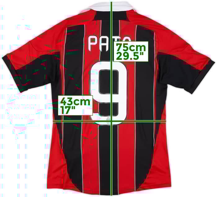 2012-13 AC Milan Home Shirt Pato #9 - 8/10 - (S)