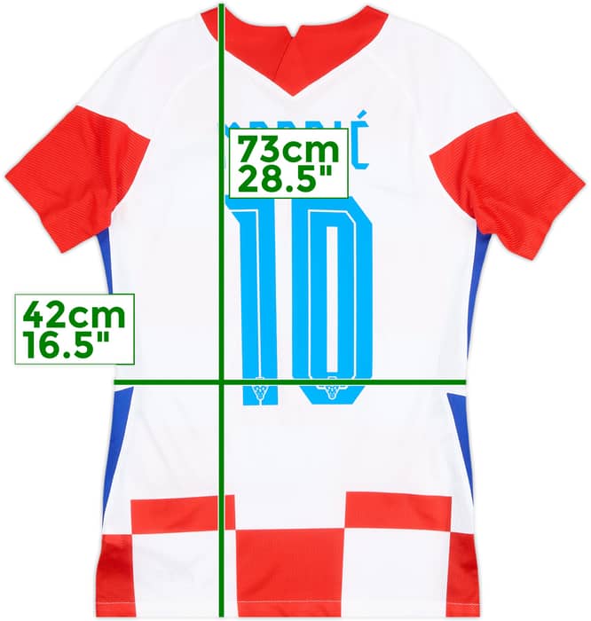 2020-21 Croatia Authentic Home Shirt Modric #10 - 9/10 - (S)