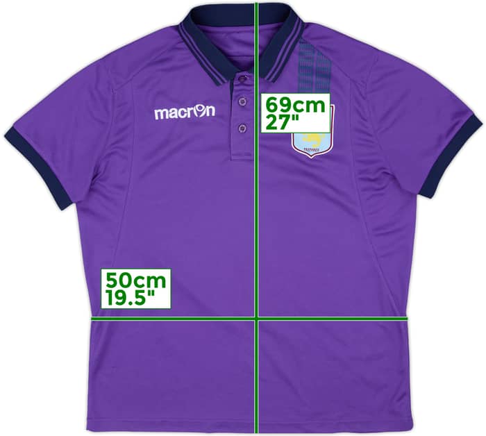 2014-15 Aston Villa Macron Polo Shirt - 8/10 - (M)