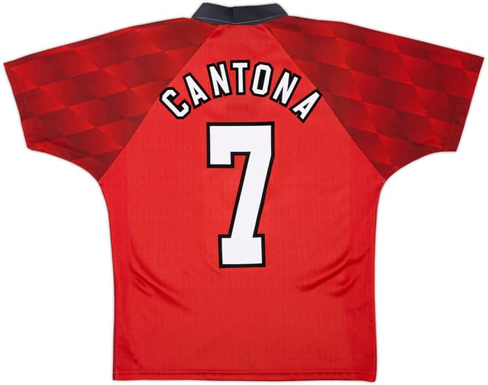1996-98 Manchester United Camiseta Local Cantona #7 - 9/10 - (Y)