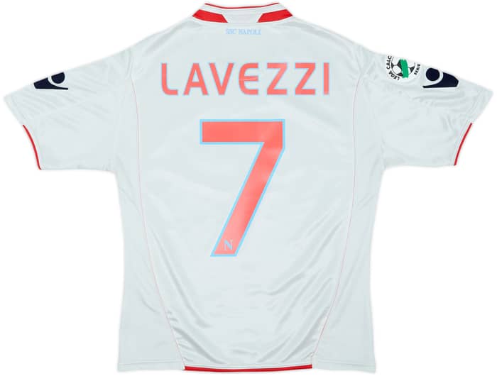 2009-10 Napoli Away Shirt Lavezzi #7 - 8/10 - (XL.Boys)