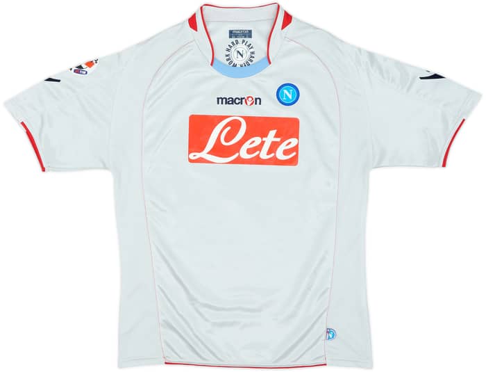 2009-10 Napoli Away Shirt Lavezzi #7 - 8/10 - (XL.Boys)
