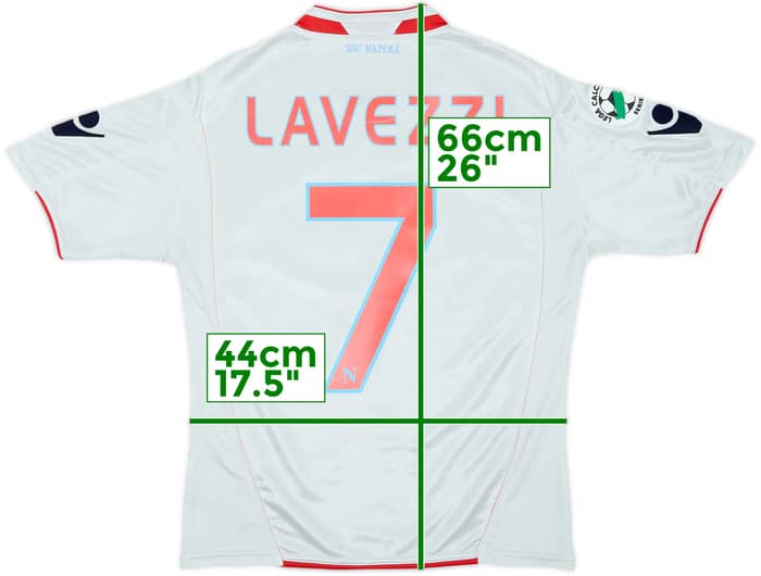 2009-10 Napoli Away Shirt Lavezzi #7 - 8/10 - (XL.Boys)