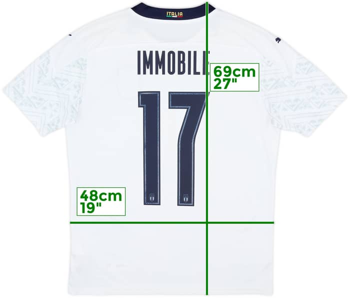 2020-21 Italy Away Shirt Immobile #17 - 8/10 - (M)