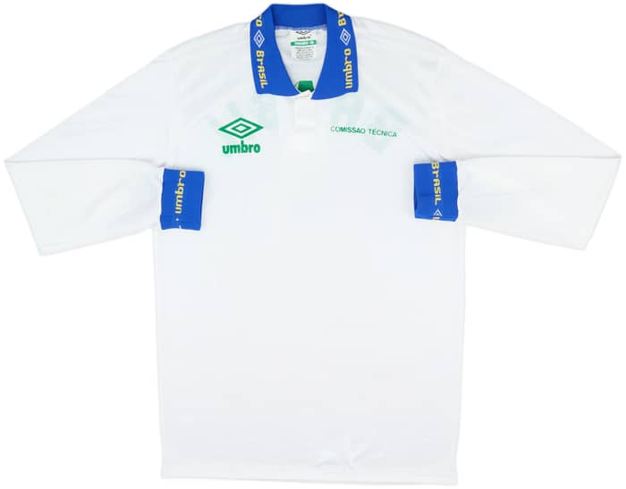 1990s Brazil Umbro Staff Issue Training L/S Shirt - 9/10 - (L)