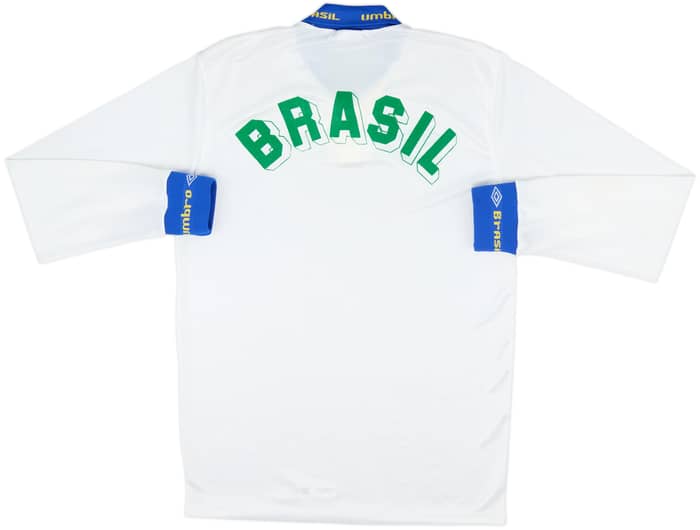 1990s Brazil Umbro Staff Issue Training L/S Shirt - 9/10 - (L)
