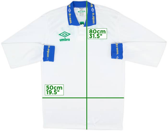 1990s Brazil Umbro Staff Issue Training L/S Shirt - 9/10 - (L)