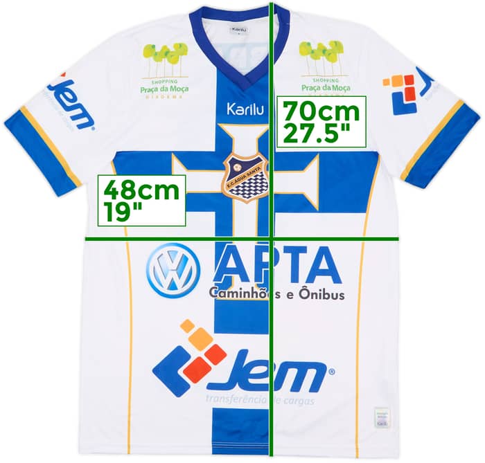 2017-19 EC Agua Santa Home Shirt #10 - 9/10 - (M)