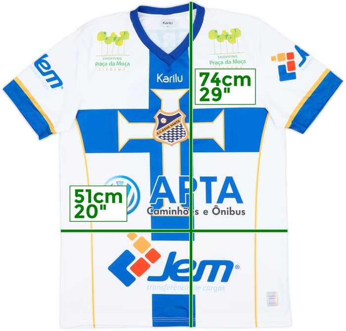 2017-19 EC Agua Santa Home Shirt #10 - 9/10 - (S)