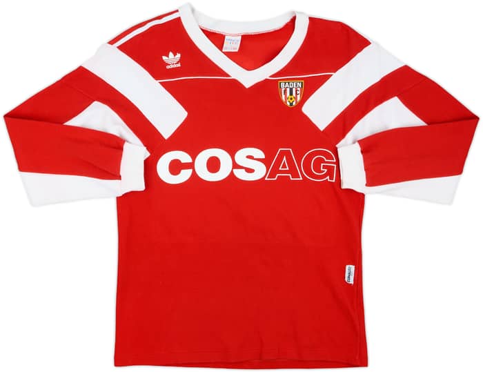 1988-90 FC Baden Match Issue Home L/S Shirt #14