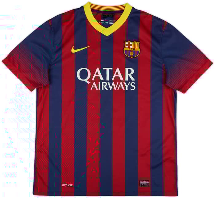 2013-14 Barcelona Home Shirt #5 - 8/10 - (L)