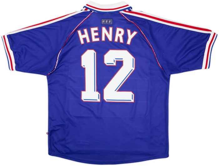 1998-00 France Home Shirt Henry #12 - 5/10 - (L)