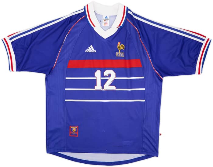 1998-00 France Home Shirt Henry #12 - 5/10 - (L)
