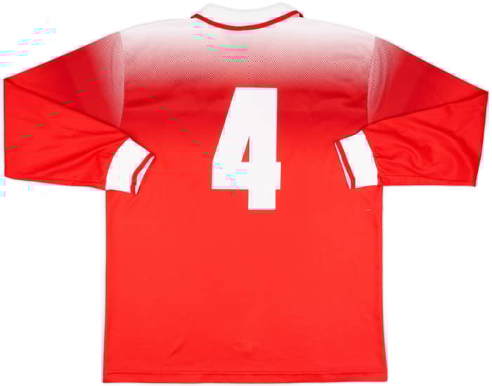 1996-98 Switzerland Match Issue Signed Home L/S Shirt #4