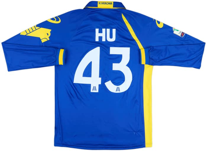 2011-12 Hellas Verona Match Issue Coppa Italia GK/Home Shirt Hu #43