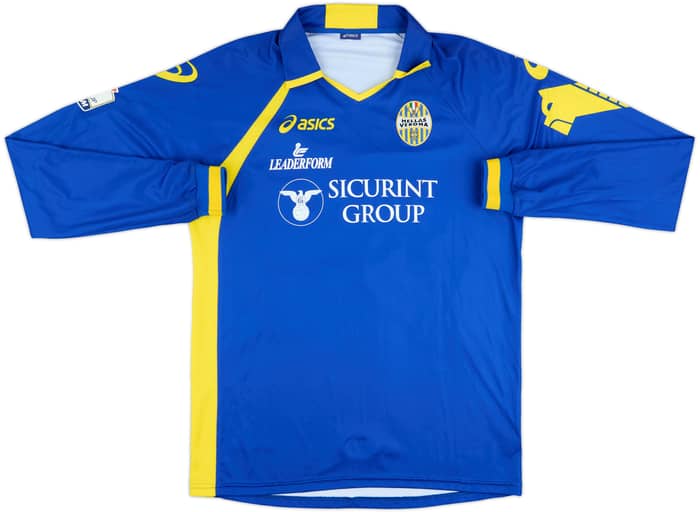2011-12 Hellas Verona Match Issue Coppa Italia GK/Home Shirt Hu #43