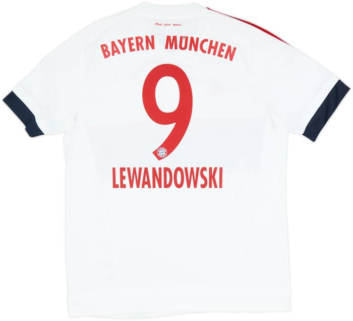 Camiseta de visitante del Bayern Munich 2015-16 Lewandowski #9 - 6/10 - (L)