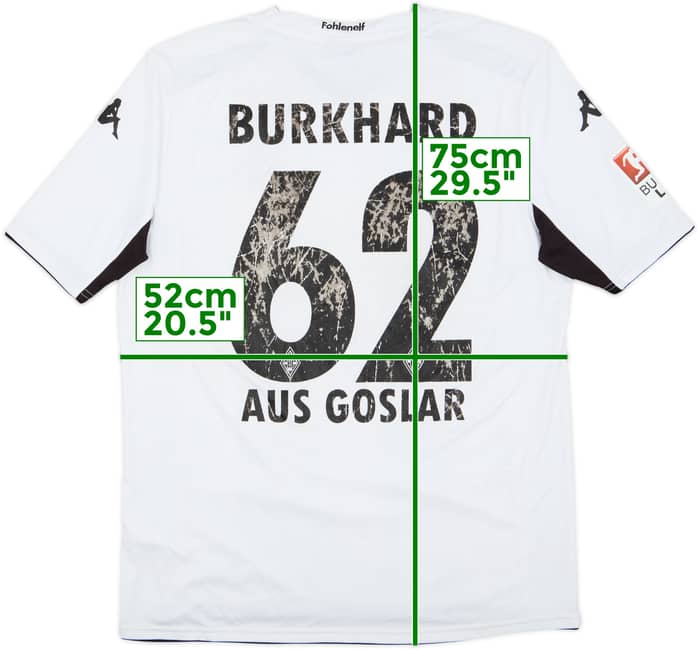 Camiseta de local del Borussia Monchengladbach 2014-15 Burkhard #62 - 4/10 - (L)