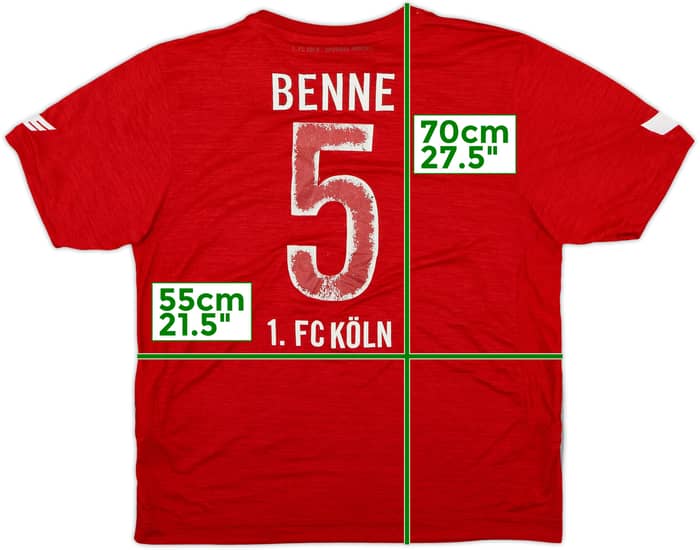 2016-17 FC Koln Away Shirt Benne #5 - 5/10 - (XL)