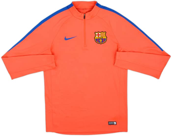 2016-17 Barcelona Nike 1/4 Zip Training Top - 8/10 - (S)