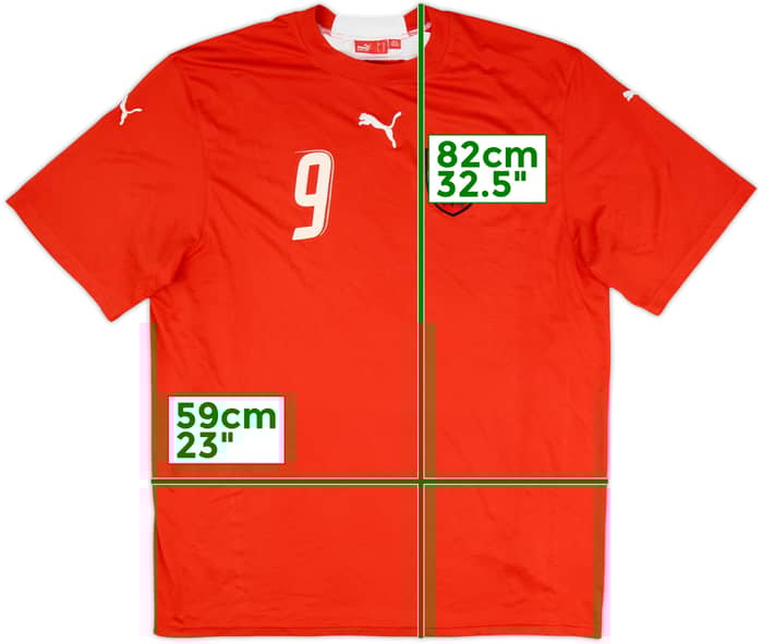 2006-08 Austria Basic Home Shirt #9 - 7/10 - (XL)