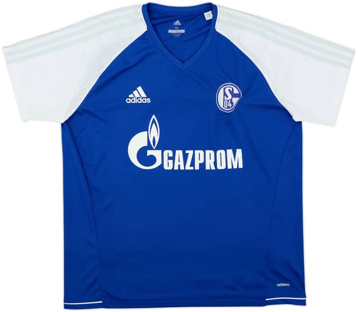 2017-18 Schalke adizero Training Shirt - 8/10 - (XL)