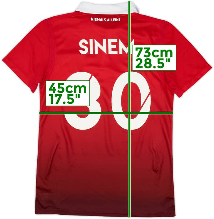 2017-18 Hannover 96 Home Shirt Sinem #30 - 7/10 - (XS)