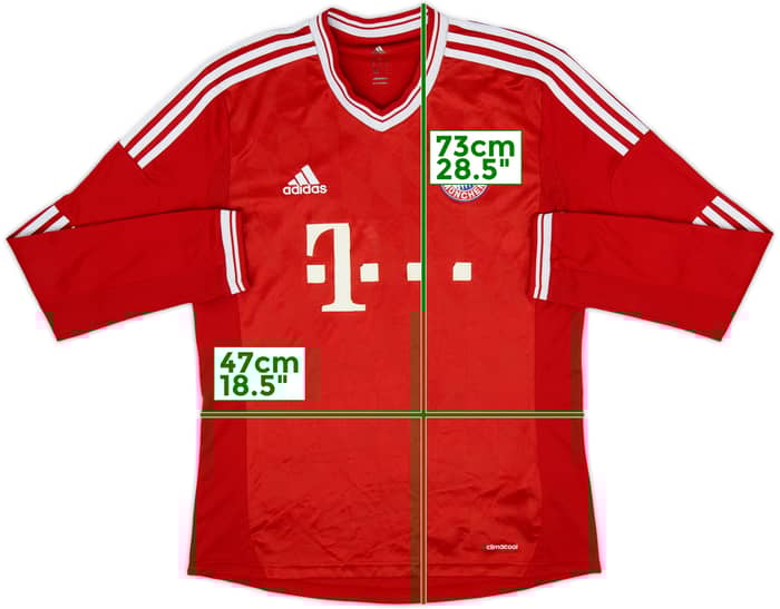 2013-14 Bayern Munich Home L/S Shirt - 4/10 - (M)