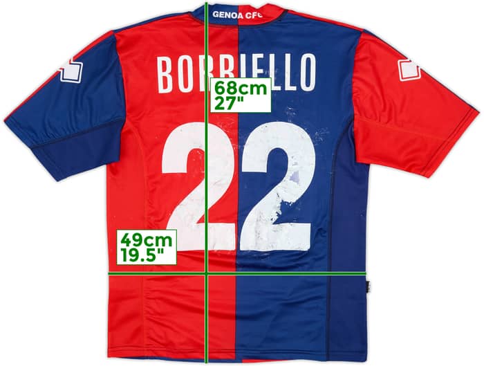 Camiseta de local del Genoa 2007-08 Borriello #22 - 4/10 - (L)