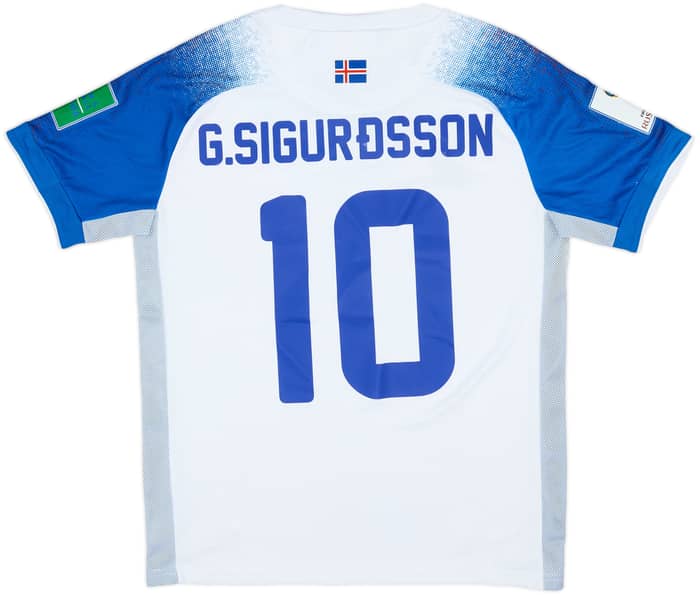 2018-19 Iceland Away Shirt G.Sigurdsson #10 - 8/10 - (S)
